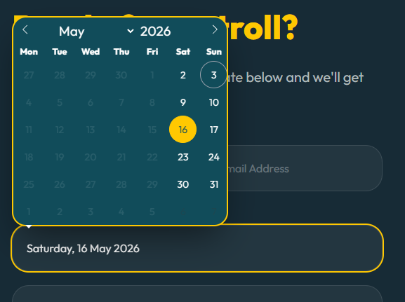 Custom Date Picker Integration
